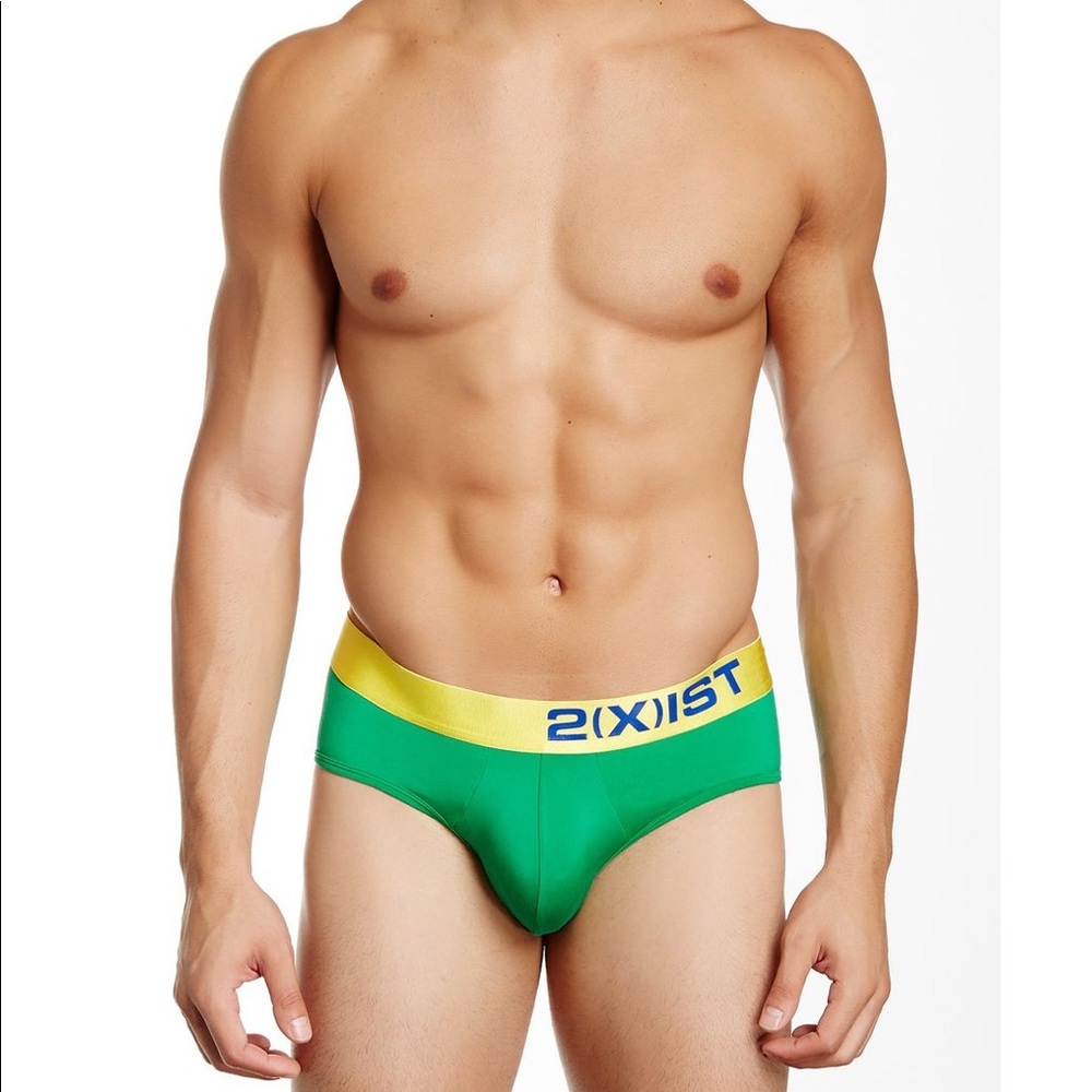 COPY - 2(X)IST Men's Electric No-Show Brief -Bonsai